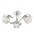 Semi Flush Ceiling Light Light Decorative Glass Polished Chrome Frame, 3x G9