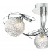 Semi Flush Ceiling Light Light Decorative Glass Polished Chrome Frame, 3x G9