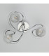 Semi Flush Ceiling Light Light Decorative Glass Polished Chrome Frame, 3x G9