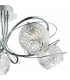 Semi Flush Ceiling Light Light Decorative Glass Polished Chrome Frame, 5x G9