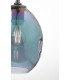 Dome Pendant Light Black & Iridised Glass, 1x E27