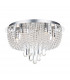 Crystal Flush Ceiling Light Polished Chrome, Clear, 5x G9