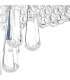 Crystal Flush Ceiling Light Polished Chrome, Clear, 5x G9