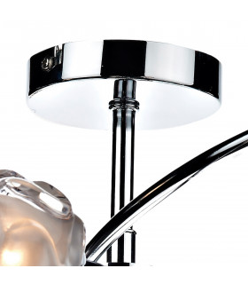 Semi Flush Ceiling Light Light Polished Chrome, 8x G9
