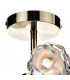 Semi Flush Ceiling Light Light Antique Brass, 8x G9