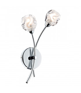 Double Wall Light Polished Chrome