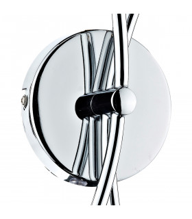 Double Wall Light Polished Chrome