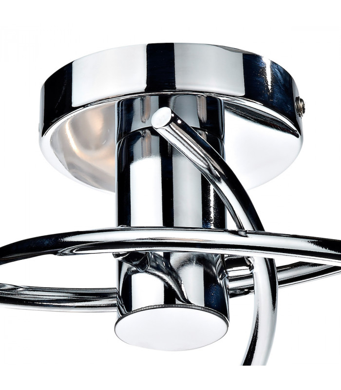 Semi Flush Ceiling Light Light Polished Chrome, 3x G9