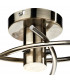 Semi Flush Ceiling Light Light Antique Brass, 3x G9