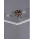 Semi Flush Ceiling Light Light Antique Brass, 3x G9