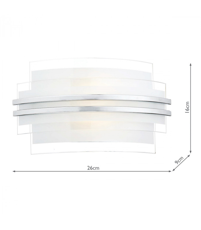Double Trim LED Wall Light Small