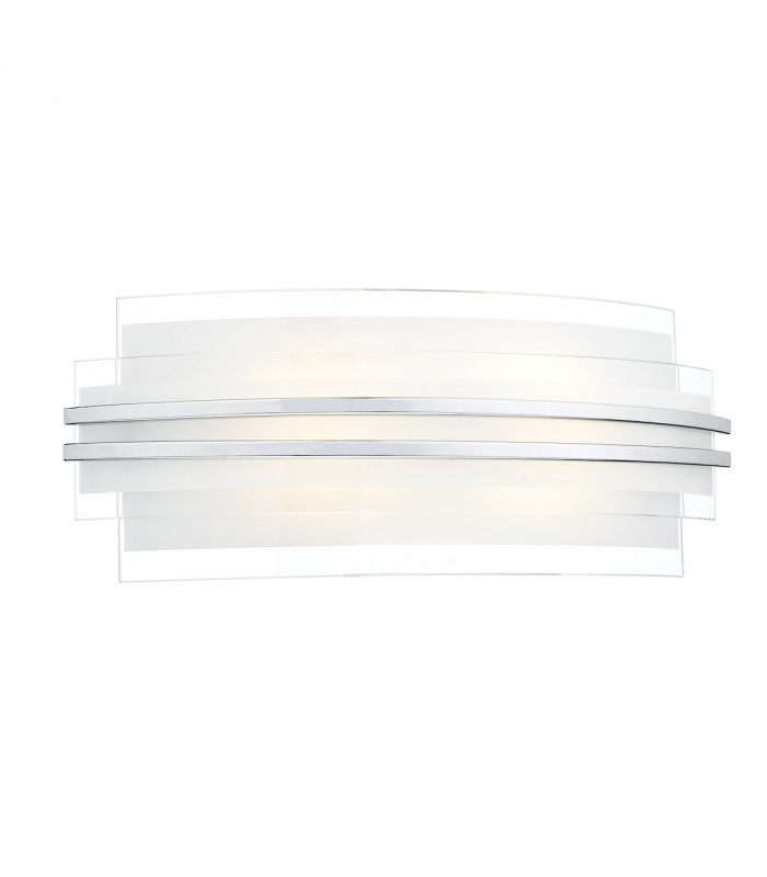 Double Trim LED Wall Light Large