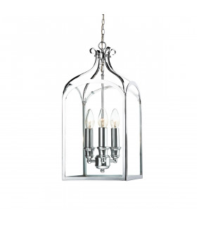 Pendant Light Polished Chrome, 3x E14