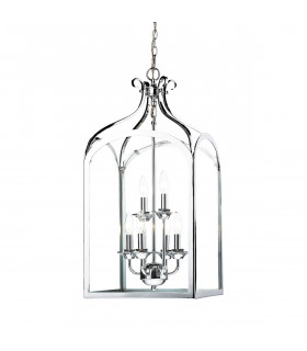 Pendant Light Polished Chrome, 6x E14