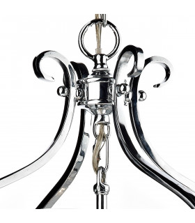 Pendant Light Polished Chrome, 6x E14
