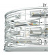 Cylindrical Pendant Light K9 Crystal Polished Chrome, 6x E14