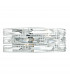 Wall Light Crystal Polished Chrome Frame, 2x E27