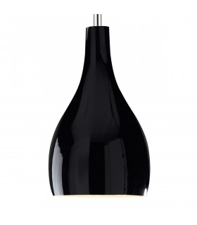 Dome Pendant Light Black, 1x G9