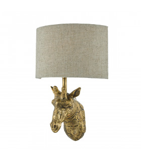 Wall Gold with Natural Linen Shade
