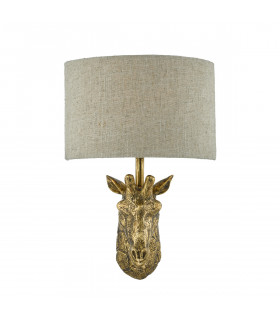 Wall Gold with Natural Linen Shade