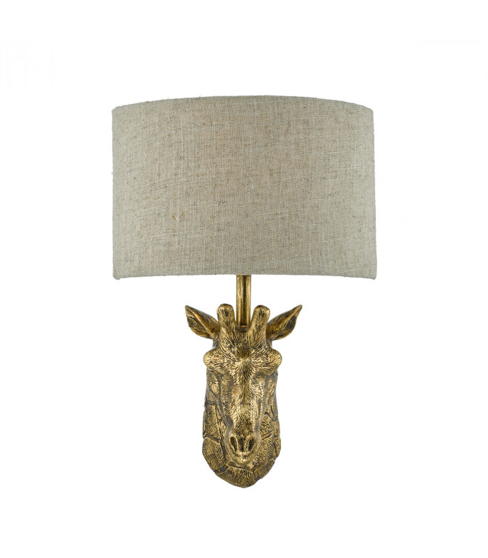 Wall Gold with Natural Linen Shade