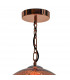 Electro Plated Pendant Light Copper Finish, 1x E27