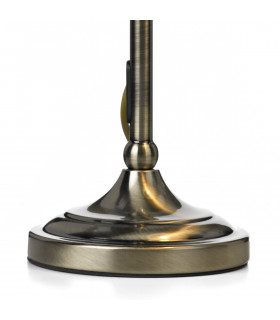 Task Table Lamp Rise & Fall Antique Brass complete with Shade SUF1033
