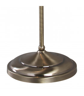Floor Lamp Rise & Fall Antique Brass Ca Round Tapered Shade