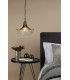 Pendant Light Antique Brass Faceted Glass, 1x E27
