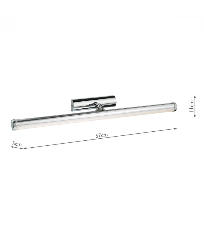 LED IP44 Wall Light Polished Chrome