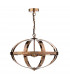 Cage Pendant Light Petrol Copper, 3x E14