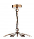 Cage Pendant Light Petrol Copper, 3x E14