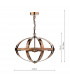 Cage Pendant Light Petrol Copper, 3x E14