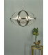 Cage Pendant Light Satin Chrome, 6x E14
