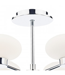 Semi Flush Ceiling Light Light Polished Chrome, 6x G9