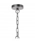 Dome Pendant Light Antique Chrome Textured glass, 1x E27
