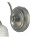 Dome Wall Light Antique Chrome & Textured Glass
