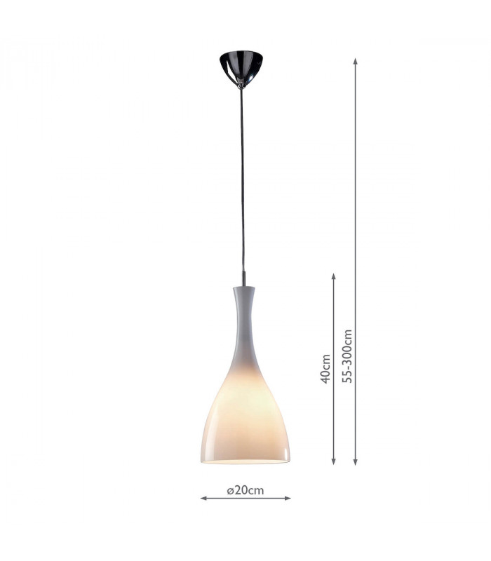 Dome Pendant Light White