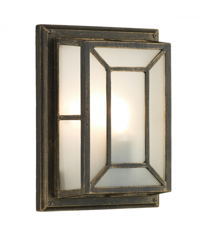 Flush Ceiling Light Wall Light Black Gold IP44