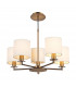 Pendant Light Dual Mount Bronze, 5x E14