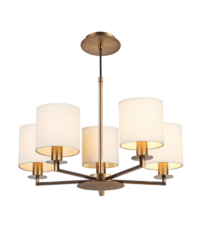 Pendant Light Dual Mount Bronze, 5x E14