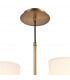 Pendant Light Dual Mount Bronze, 5x E14