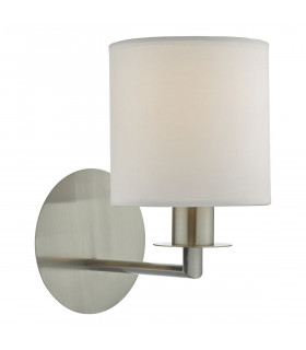 Candle Wall Light Satin Nickel