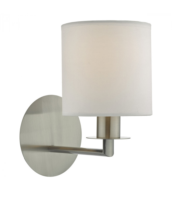 Candle Wall Light Satin Nickel