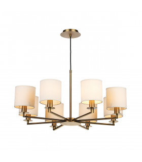 Dual Mount Pendant Light Bronze, 8x E14