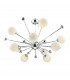 Pendant Light Polished Chrome & Opal Glass, 10x G9