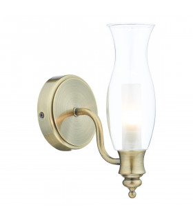 Wall Light Antique Brass IP44, 1x G9