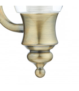 Wall Light Antique Brass IP44, 1x G9