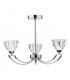 Semi Flush Ceiling Light Light Polished Chrome, 3x G9