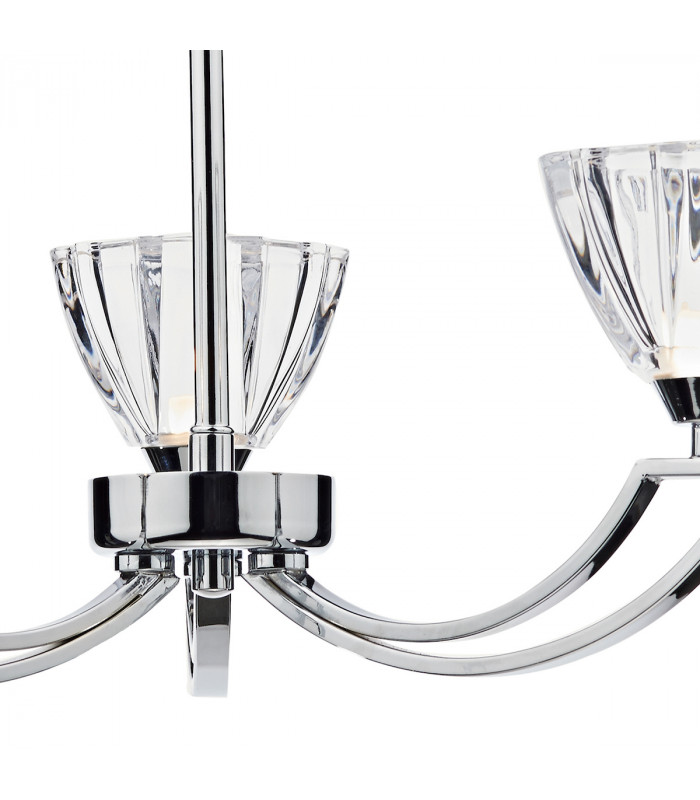Semi Flush Ceiling Light Light Polished Chrome, 3x G9